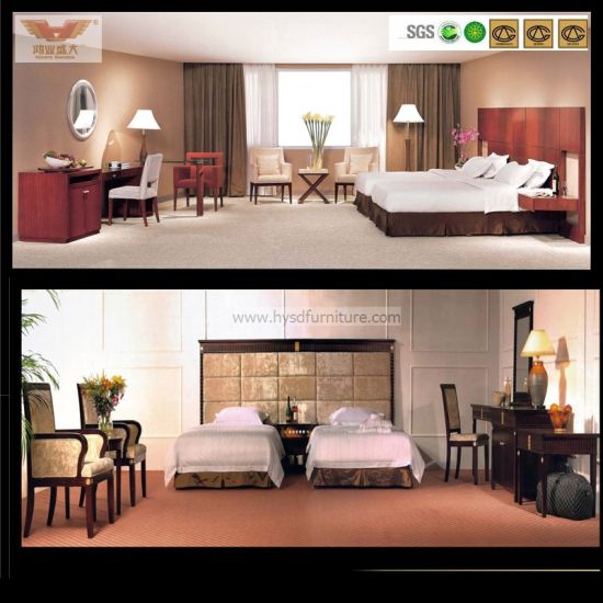 Деревянный набор спальни мебели спальни гостиницы (HY-029)