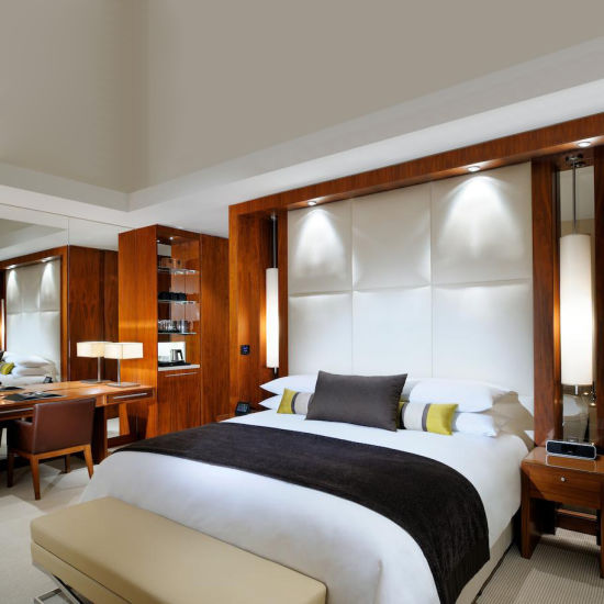Современный роскошный гостиничный номер с кроватью, мебель, ткань, спальный гарнитур